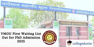 VMOU First Waiting List Out for PhD Admission 2025; Check Direct Link Here